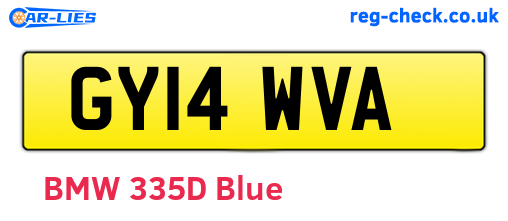 GY14WVA are the vehicle registration plates.