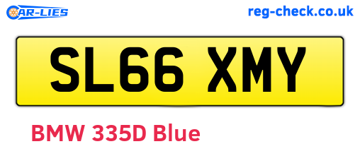 SL66XMY are the vehicle registration plates.