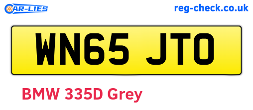 WN65JTO are the vehicle registration plates.