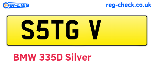 S5TGV are the vehicle registration plates.