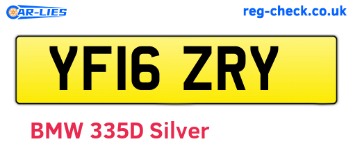 YF16ZRY are the vehicle registration plates.