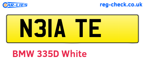 N31ATE are the vehicle registration plates.
