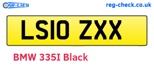 LS10ZXX are the vehicle registration plates.