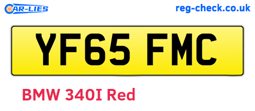 YF65FMC are the vehicle registration plates.