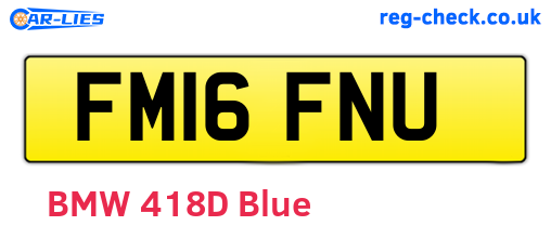 FM16FNU are the vehicle registration plates.