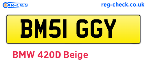 BM51GGY are the vehicle registration plates.