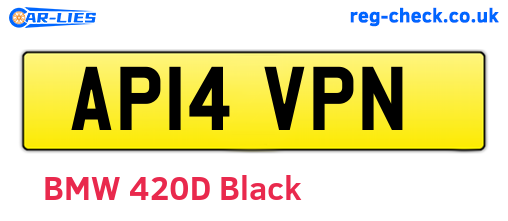 AP14VPN are the vehicle registration plates.