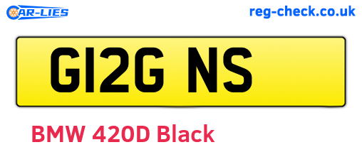 G12GNS are the vehicle registration plates.