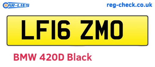 LF16ZMO are the vehicle registration plates.
