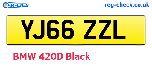YJ66ZZL are the vehicle registration plates.