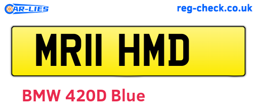 MR11HMD are the vehicle registration plates.