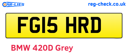 FG15HRD are the vehicle registration plates.