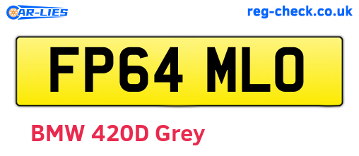 FP64MLO are the vehicle registration plates.