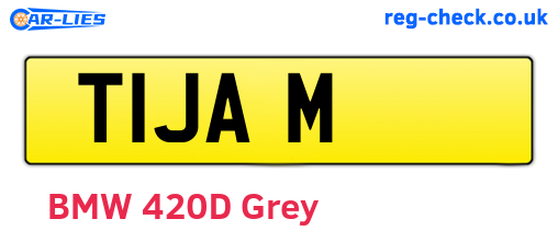 T1JAM are the vehicle registration plates.
