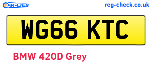 WG66KTC are the vehicle registration plates.