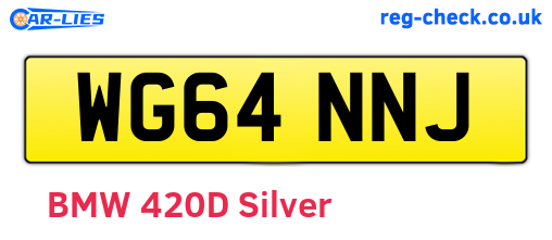 WG64NNJ are the vehicle registration plates.