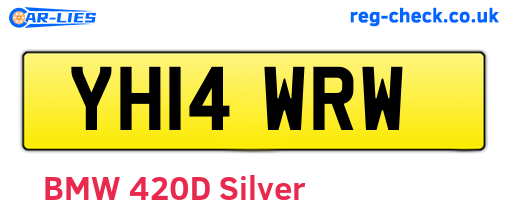YH14WRW are the vehicle registration plates.