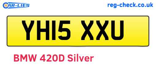 YH15XXU are the vehicle registration plates.