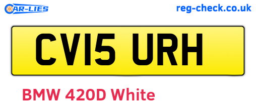 CV15URH are the vehicle registration plates.