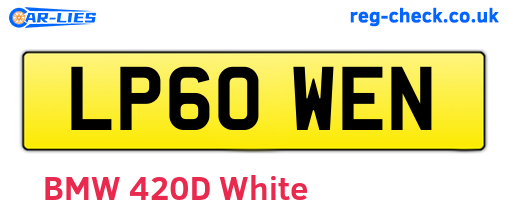 LP60WEN are the vehicle registration plates.