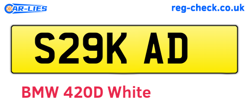 S29KAD are the vehicle registration plates.