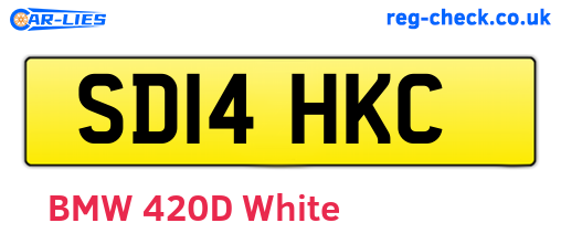 SD14HKC are the vehicle registration plates.