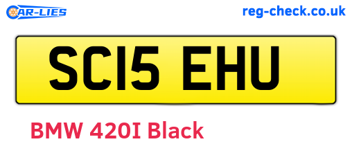 SC15EHU are the vehicle registration plates.