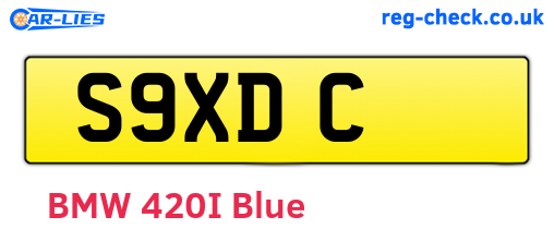 S9XDC are the vehicle registration plates.