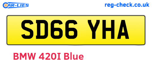 SD66YHA are the vehicle registration plates.