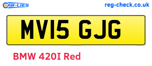 MV15GJG are the vehicle registration plates.