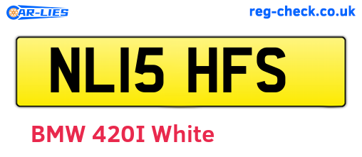 NL15HFS are the vehicle registration plates.