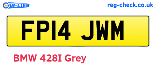 FP14JWM are the vehicle registration plates.