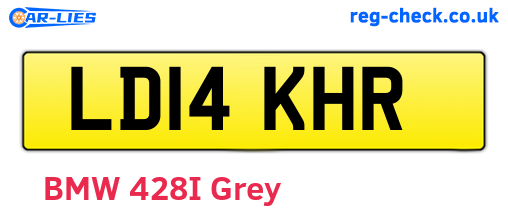 LD14KHR are the vehicle registration plates.