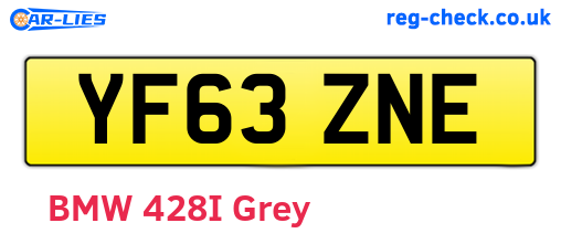 YF63ZNE are the vehicle registration plates.