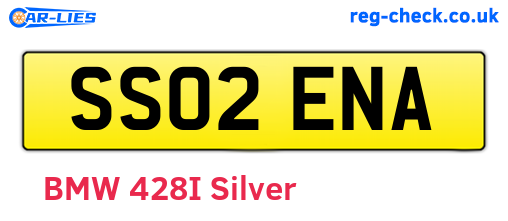 SS02ENA are the vehicle registration plates.