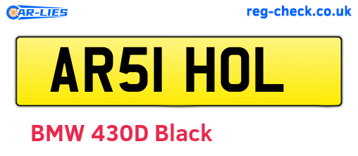AR51HOL are the vehicle registration plates.