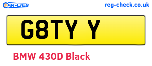 G8TYY are the vehicle registration plates.
