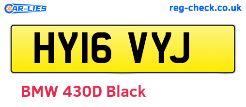 HY16VYJ are the vehicle registration plates.