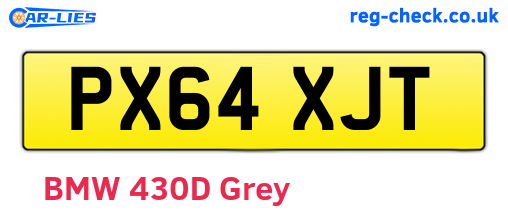 PX64XJT are the vehicle registration plates.