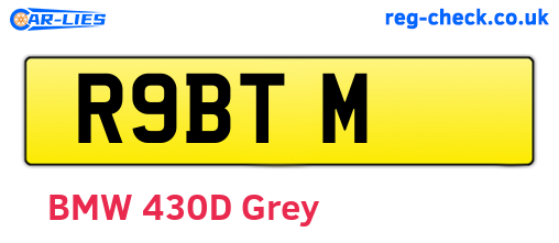 R9BTM are the vehicle registration plates.