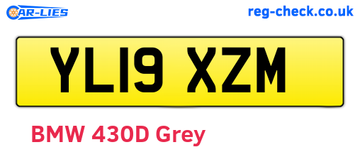YL19XZM are the vehicle registration plates.