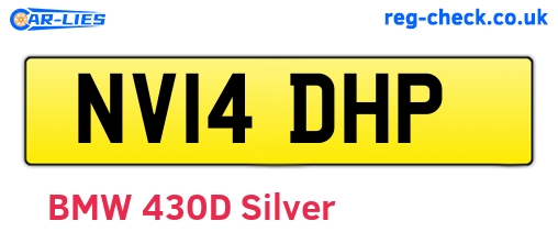 NV14DHP are the vehicle registration plates.