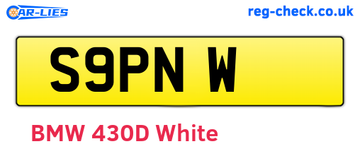 S9PNW are the vehicle registration plates.