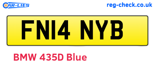 FN14NYB are the vehicle registration plates.