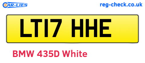 LT17HHE are the vehicle registration plates.