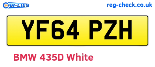 YF64PZH are the vehicle registration plates.