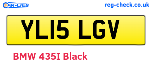 YL15LGV are the vehicle registration plates.