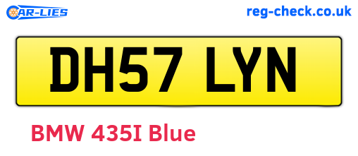 DH57LYN are the vehicle registration plates.