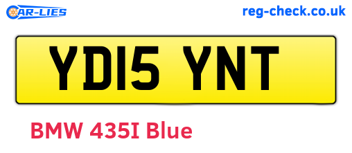 YD15YNT are the vehicle registration plates.