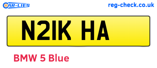 N21KHA are the vehicle registration plates.